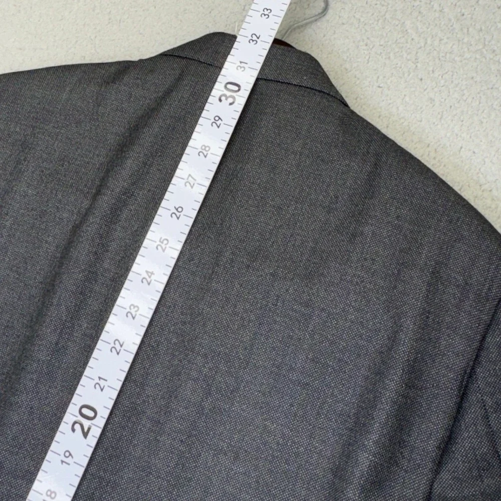 Polo Ralph Lauren Blazer Mens 44R Gray Extrafine Wool Sport Coat Jacket Italy 3B